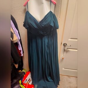Azazie Lyney Pine 20 Bridesmaid Dress
